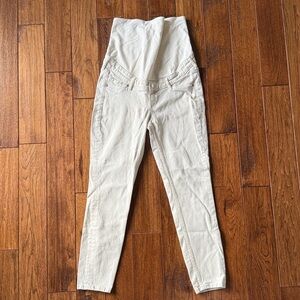 H&M Beige Cream Maternity Skinny Jeans